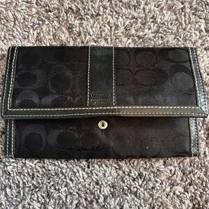 Coach Black Signature Wallet